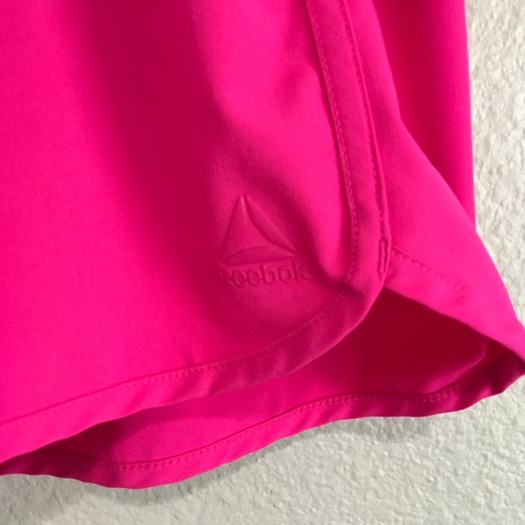 Reebok Women's Bright Pink Sports Shorts - Picture 2 of 7